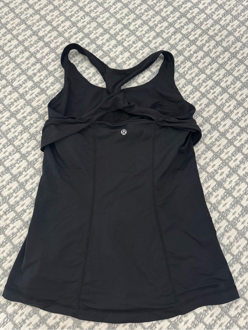 lululemon athletica Black Cross-Back Athletic Tank